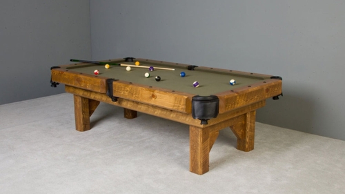 Barnwood Timber Lodge Billiards Table